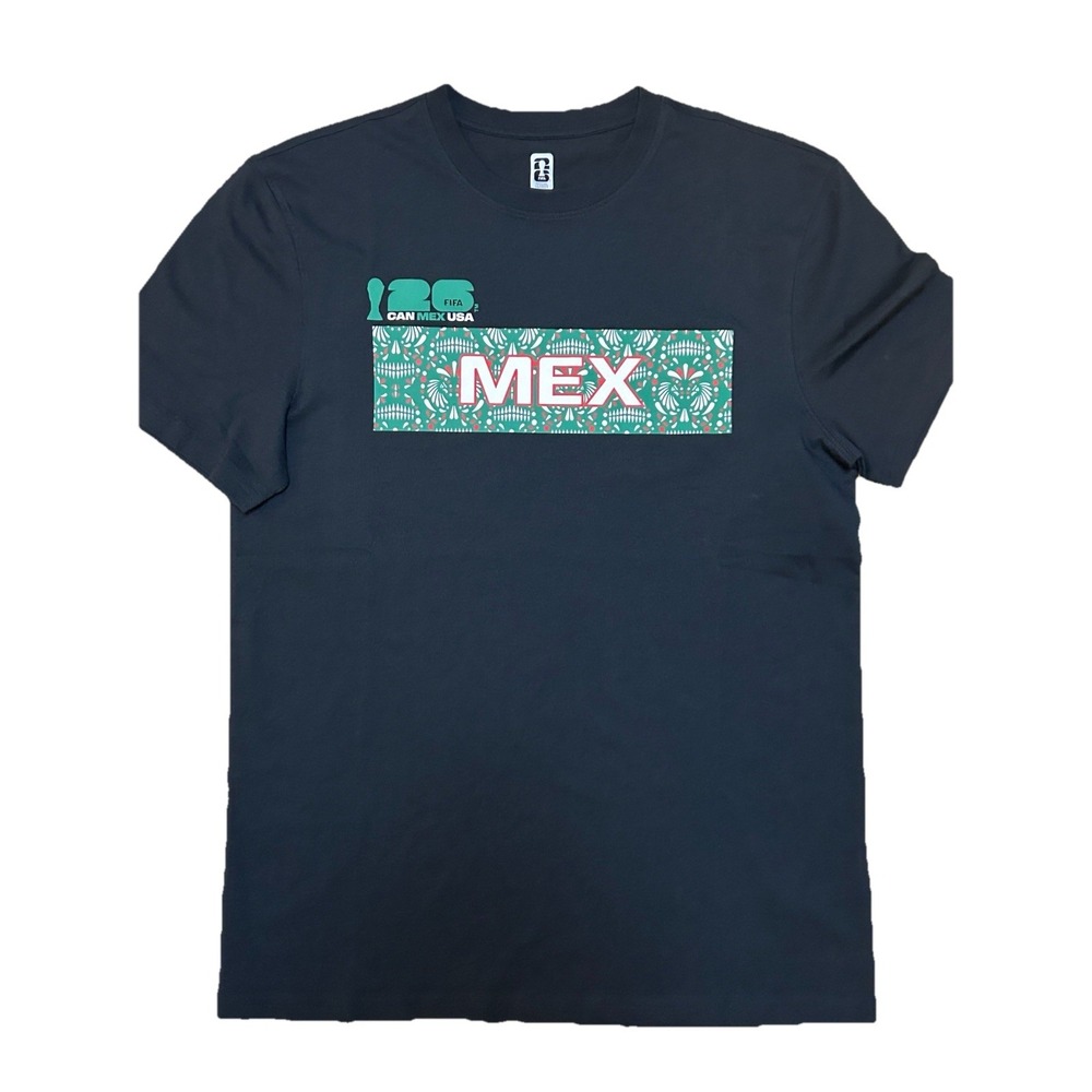 FIFA World Cup‎ 2026 Mexico MEX T-Shirt Black Folk Panel Medium Licensed Tee